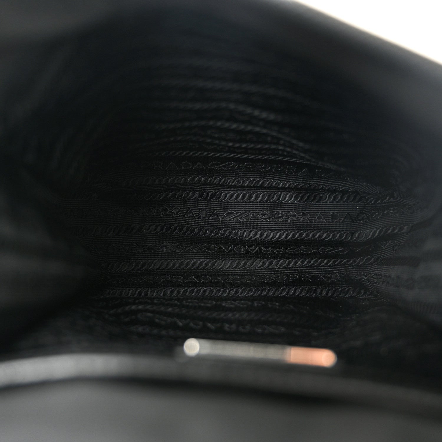 Prada Tessuto Nylon Saffiano Logo Messenger Bag Black 5 of 9