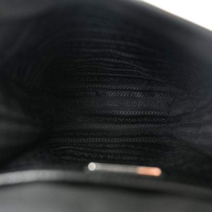 Prada Tessuto Nylon Saffiano Logo Messenger Bag Black 5 of 9