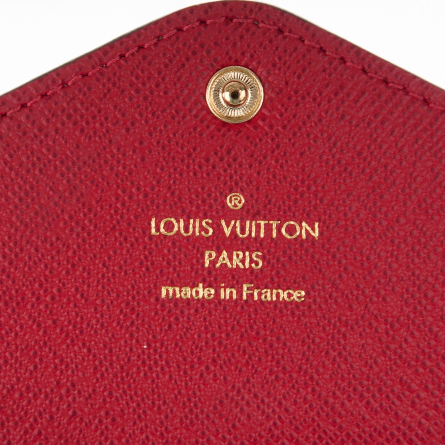 Damier Ebene Josephine Wallet Red