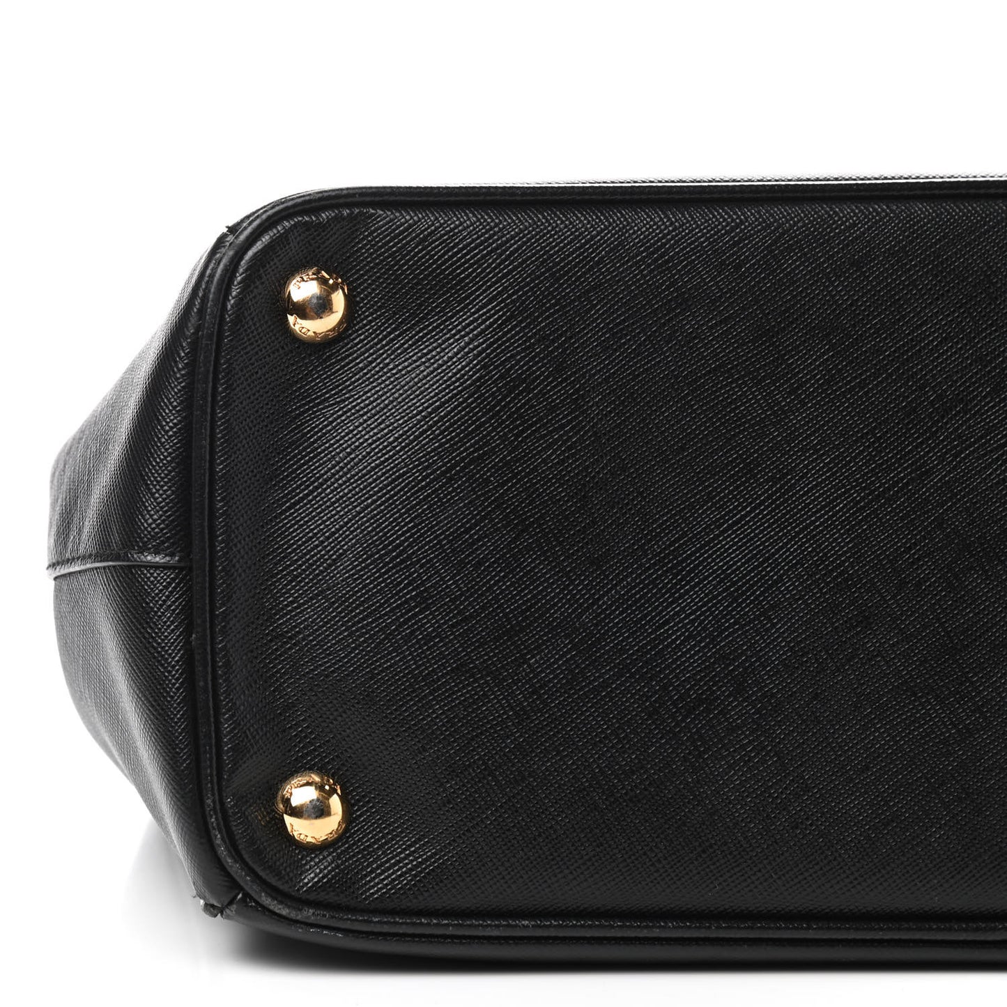 Saffiano Small Galleria Double Zip Tote Black