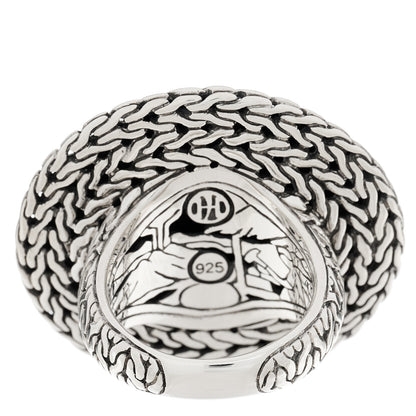 John Hardy Sterling Silver Palu Hammered Dome Ring 55 7.25 3 of 5