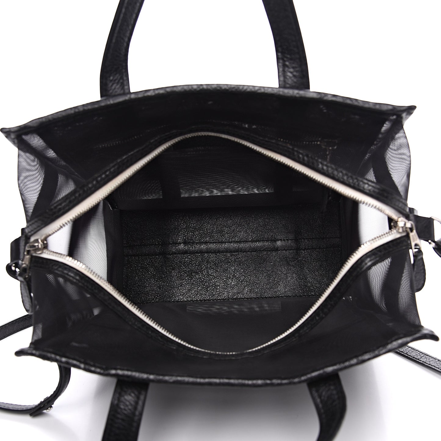 Mesh Small Bazar Shopper Tote Black