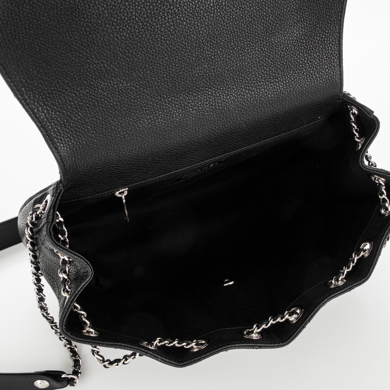 Chanel Caviar Quilted Large Round Messenger Flap Black 4 of 6