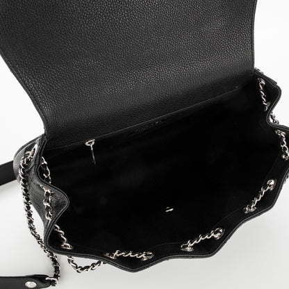 Chanel Caviar Quilted Large Round Messenger Flap Black 4 of 6