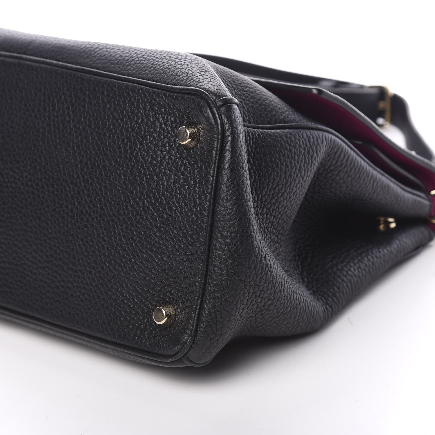 Christian Dior Bullcalf Medium Be Dior Flap Black Fraise 8 of 8