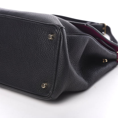 Christian Dior Bullcalf Medium Be Dior Flap Black Fraise 8 of 8