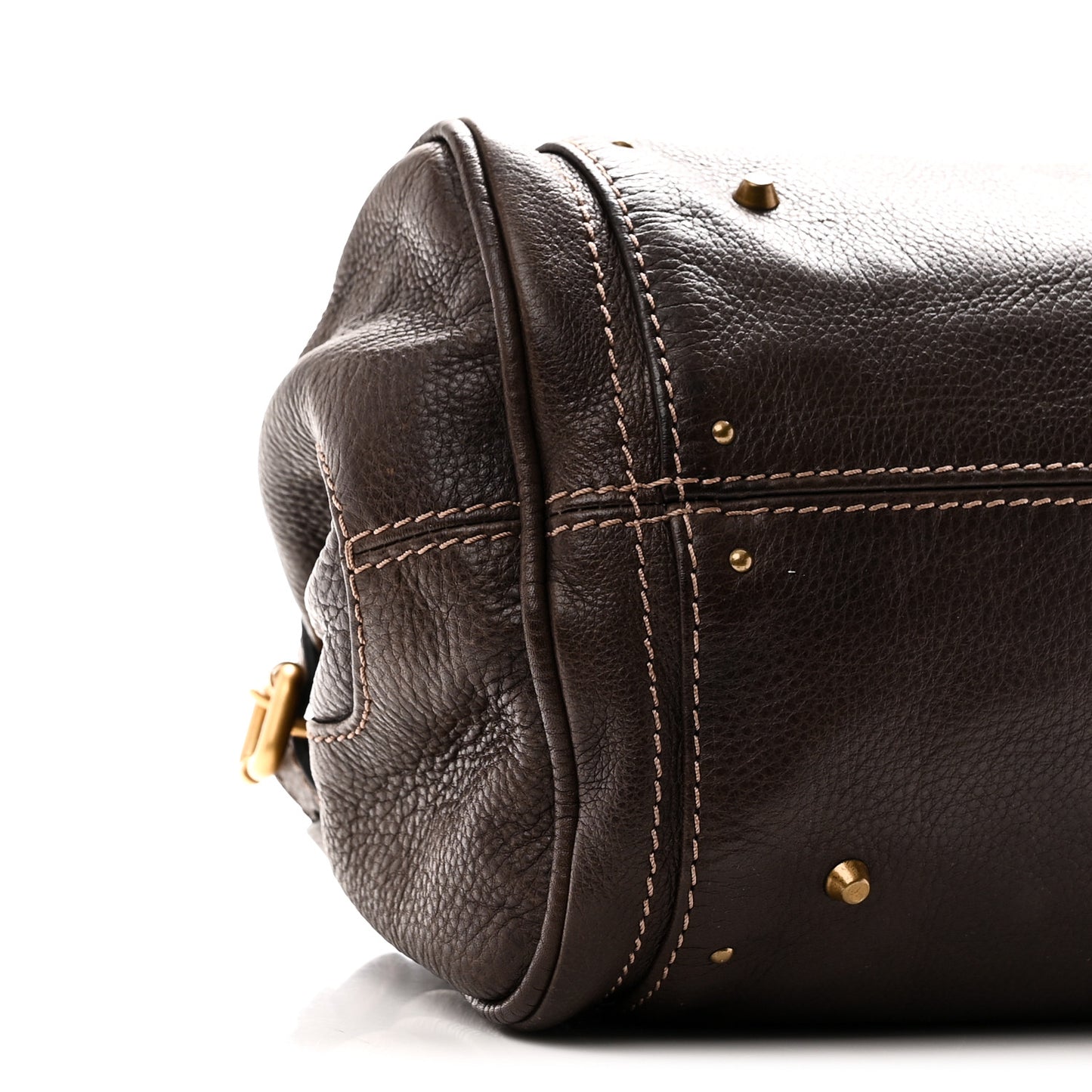 Calfskin Medium Paddington Satchel Chocolate