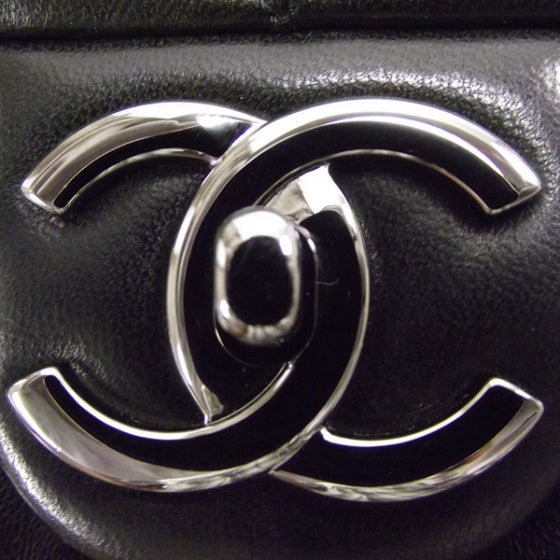 Chanel Lambskin Quilted 3 Flap Black 9 of 11