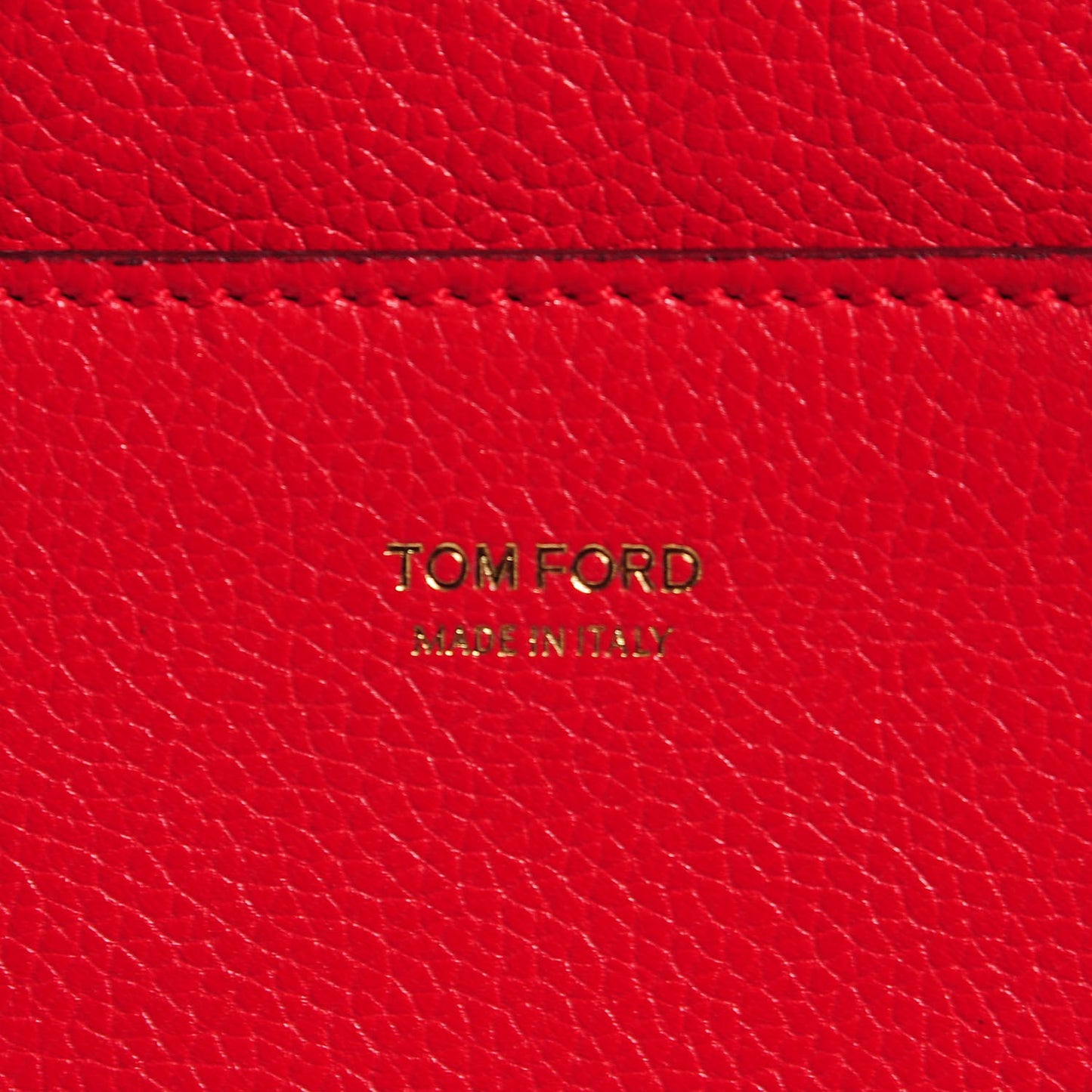 Pebbled Calfskin Large Jennifer Flame Red