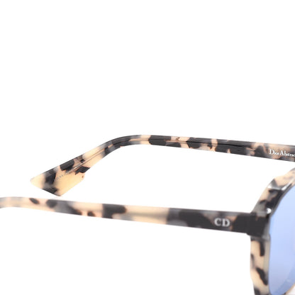 Christian Dior Abstract Square Mirrored Sunglasses Spotted Havana Blue 10 of 11