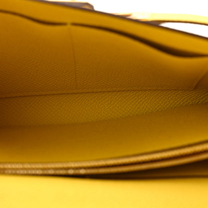 Hermes Epsom Kelly Wallet To Go Jaune De Naples 5 of 10