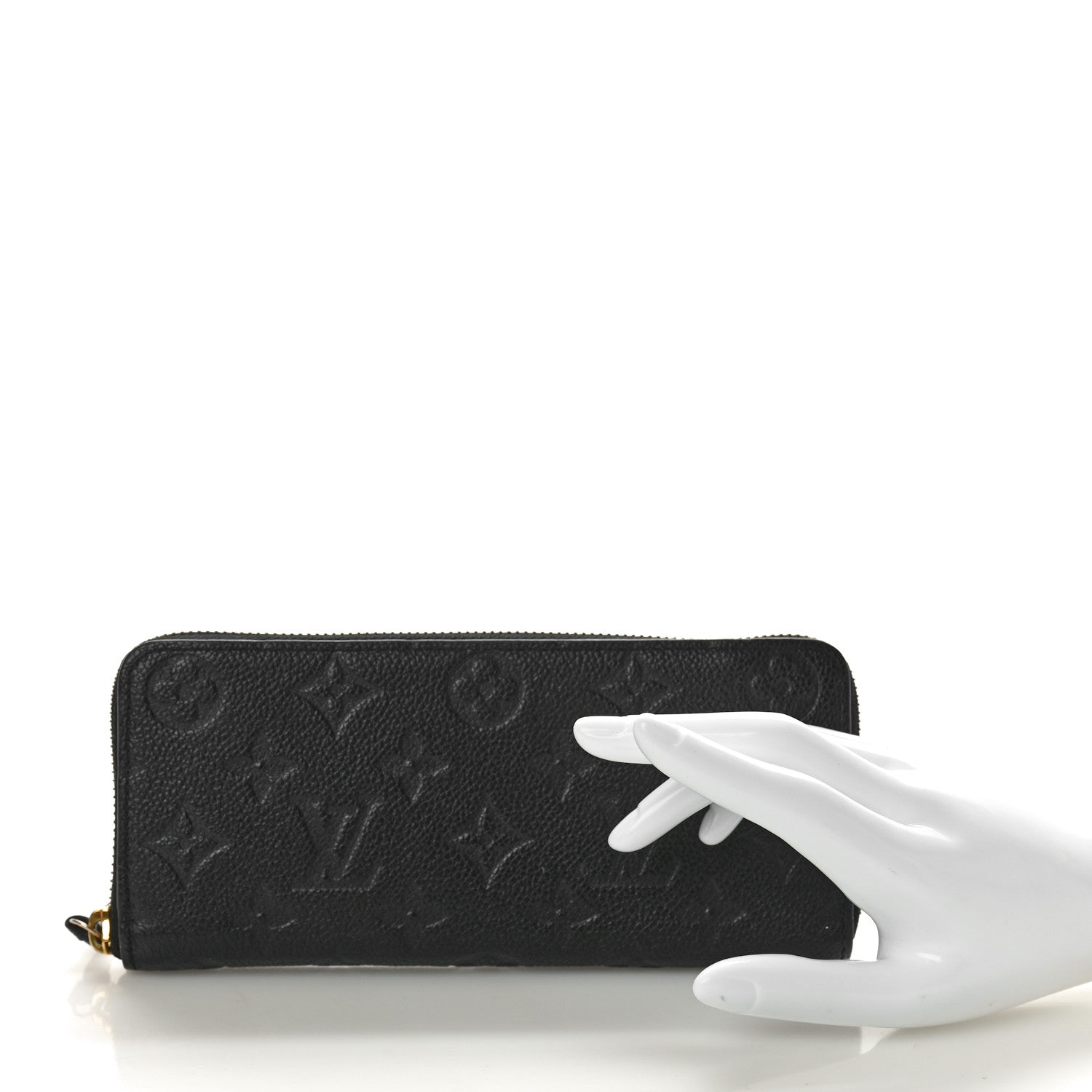 Louis Vuitton Empreinte Clemence Wallet Black 2 of 8