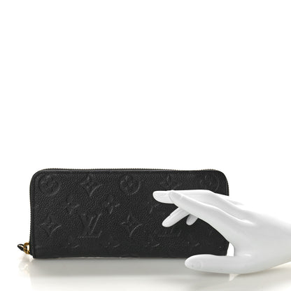 Louis Vuitton Empreinte Clemence Wallet Black 2 of 8