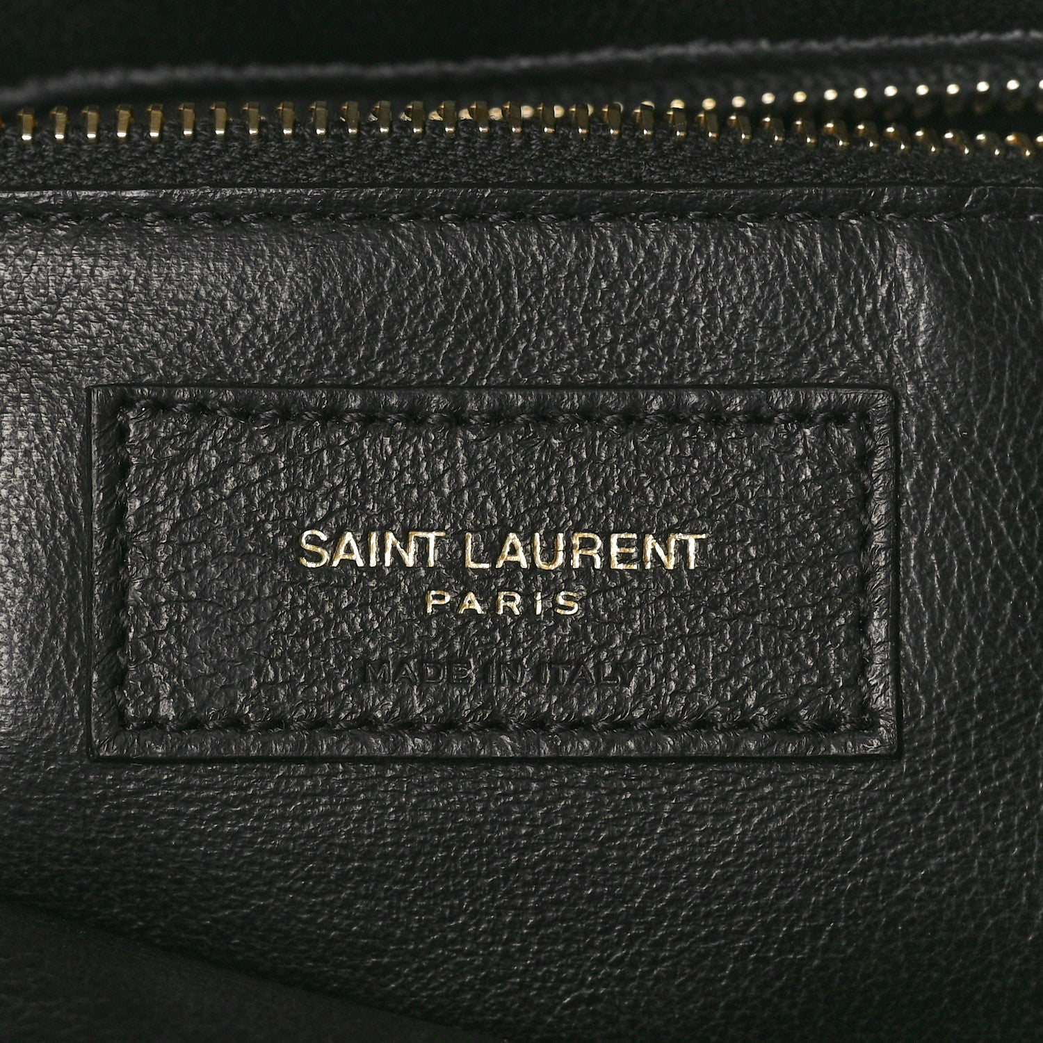 Saint Laurent Lambskin Seau Fermoir Bucket Bag Black 6 of 10