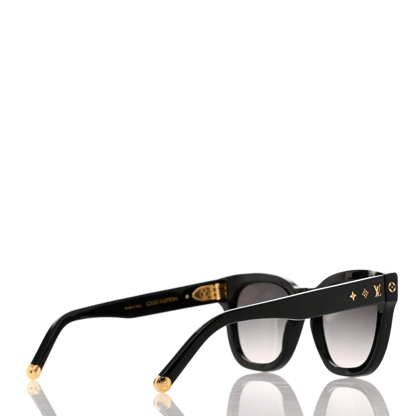 Acetate My Monogram Square Sunglasses Z1523W Black