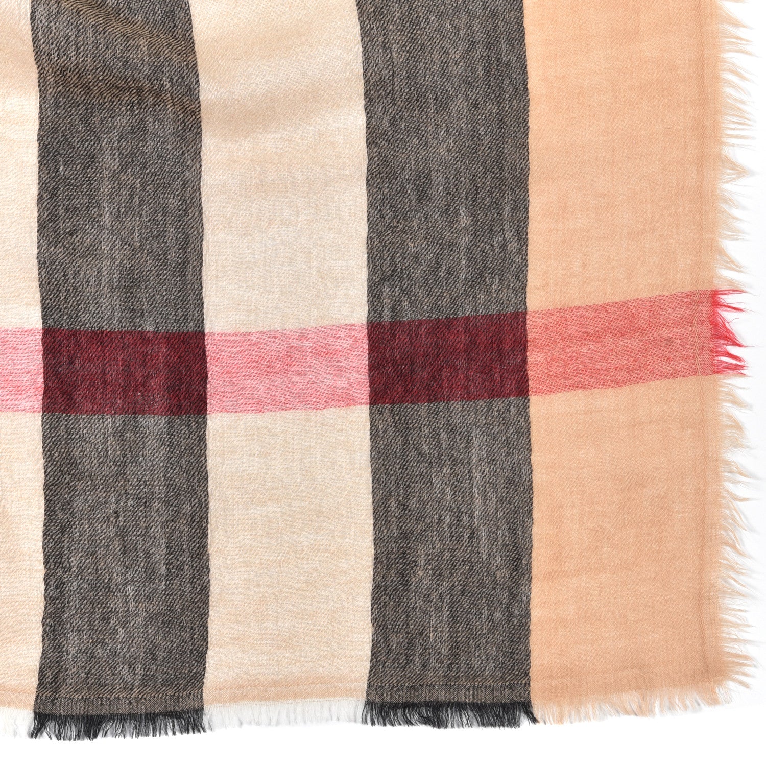 Burberry Wool Giant Check Scarf Archive Beige 3 of 4