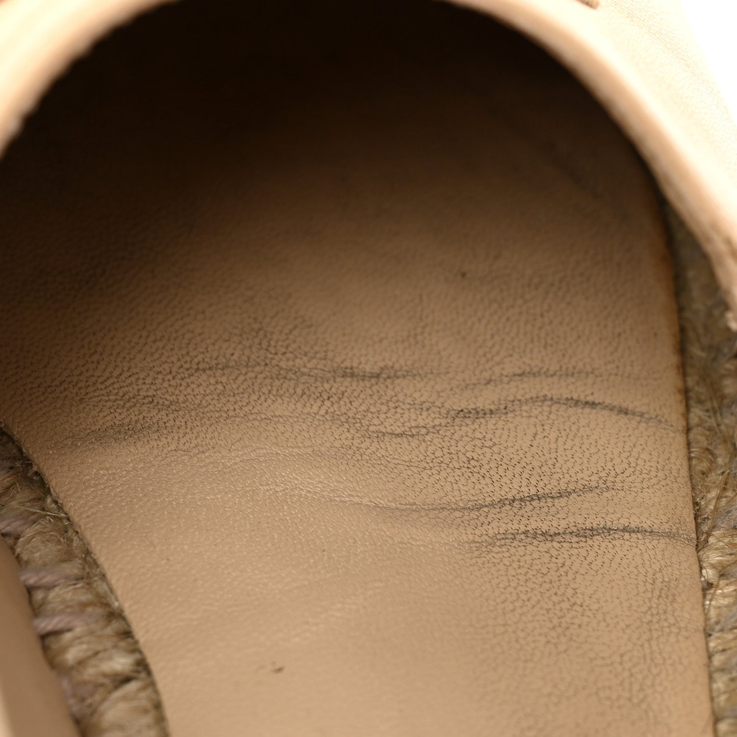 Lambskin CC Espadrilles 37 Beige Black