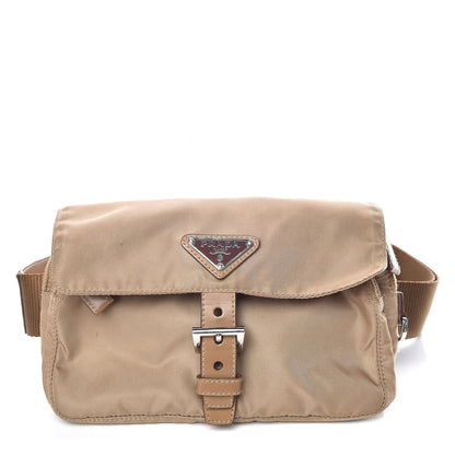 Prada Tessuto Nylon Saffiano Belt Bag Brown 1 of 11