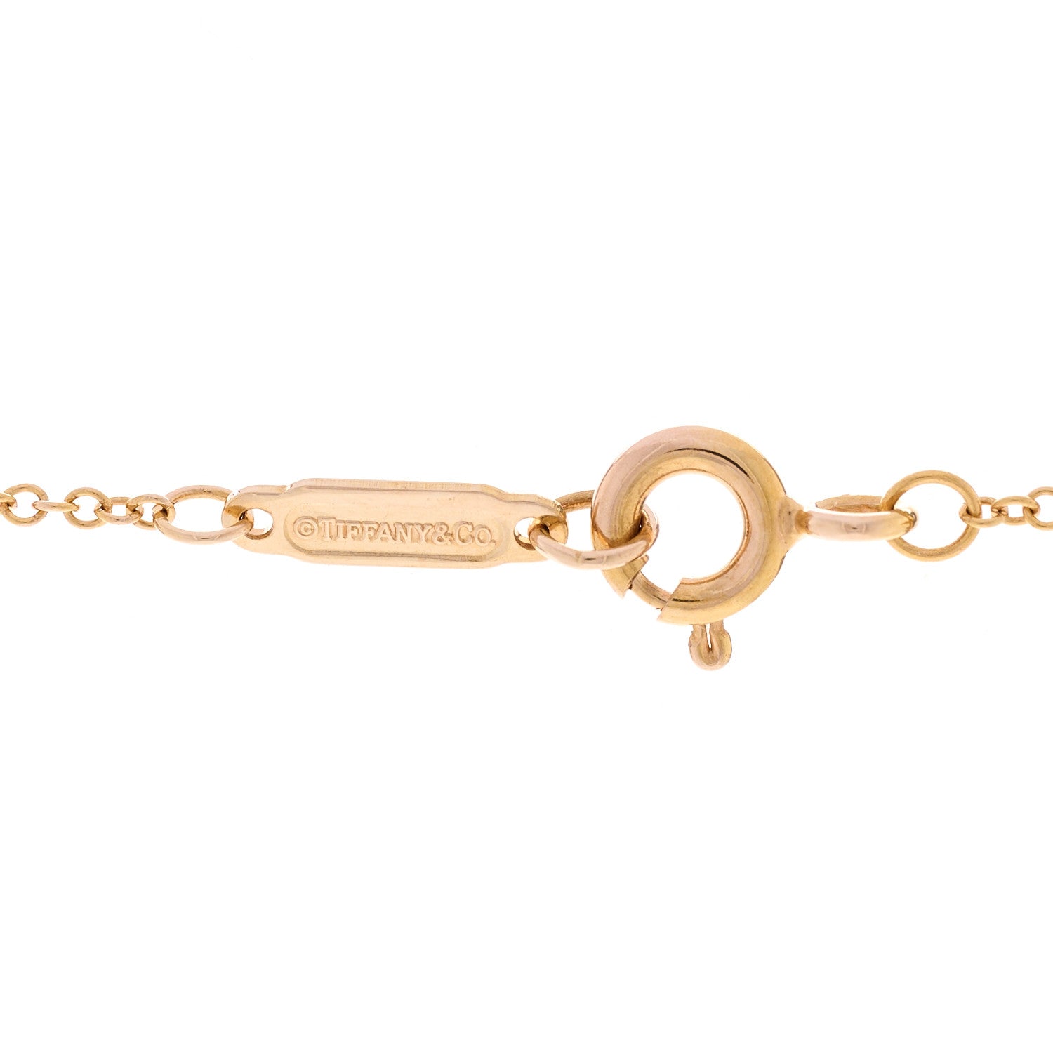 Tiffany 18K Rose Gold Diamond Bow Pave Pendant Necklace 4 of 5