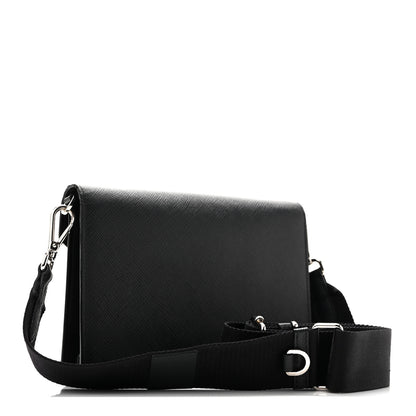 Prada Saffiano City Calf Mini Envelope Bag Black 3 of 12