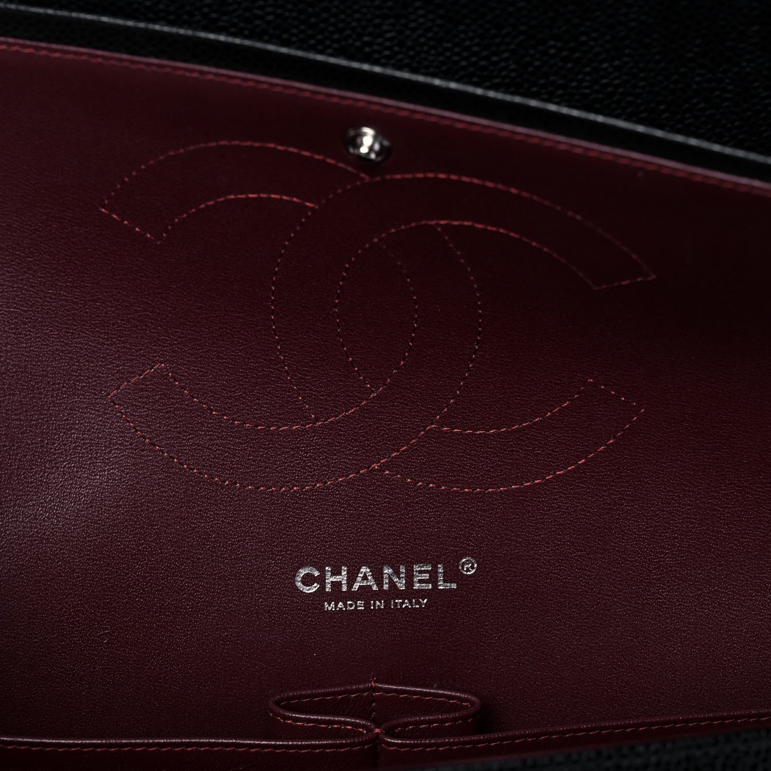 Chanel Caviar Quilted Jumbo Double Flap Black 10 of 12
