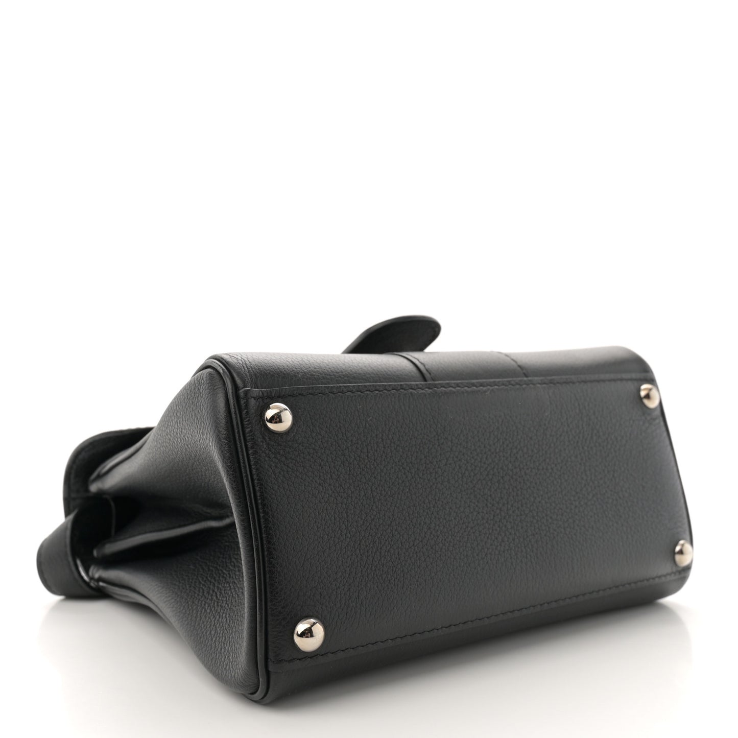 Grained Calfskin Mini Brillant Satchel Black