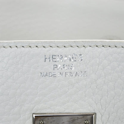 Hermes Taurillon Clemence Birkin 35 White 8 of 10