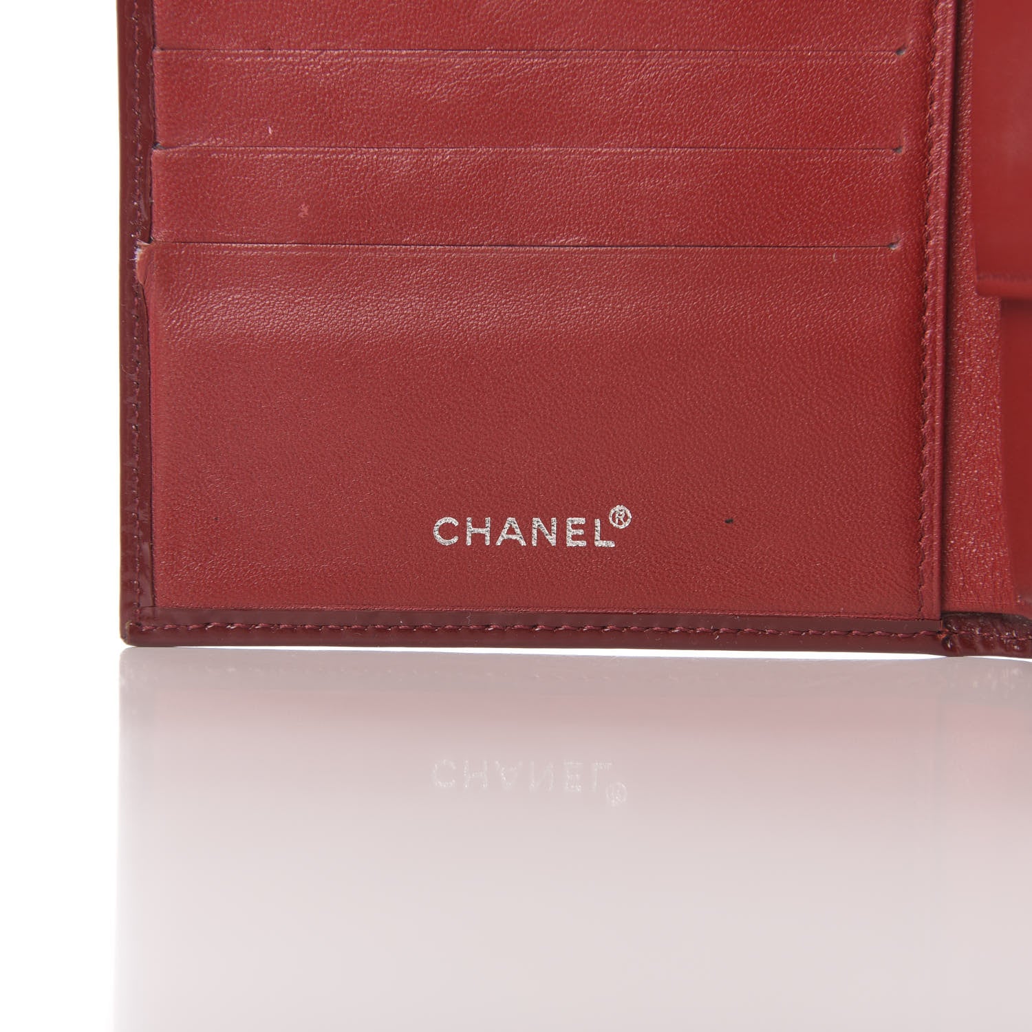 Chanel Patent Bi-Fold Wallet Red 6 of 13