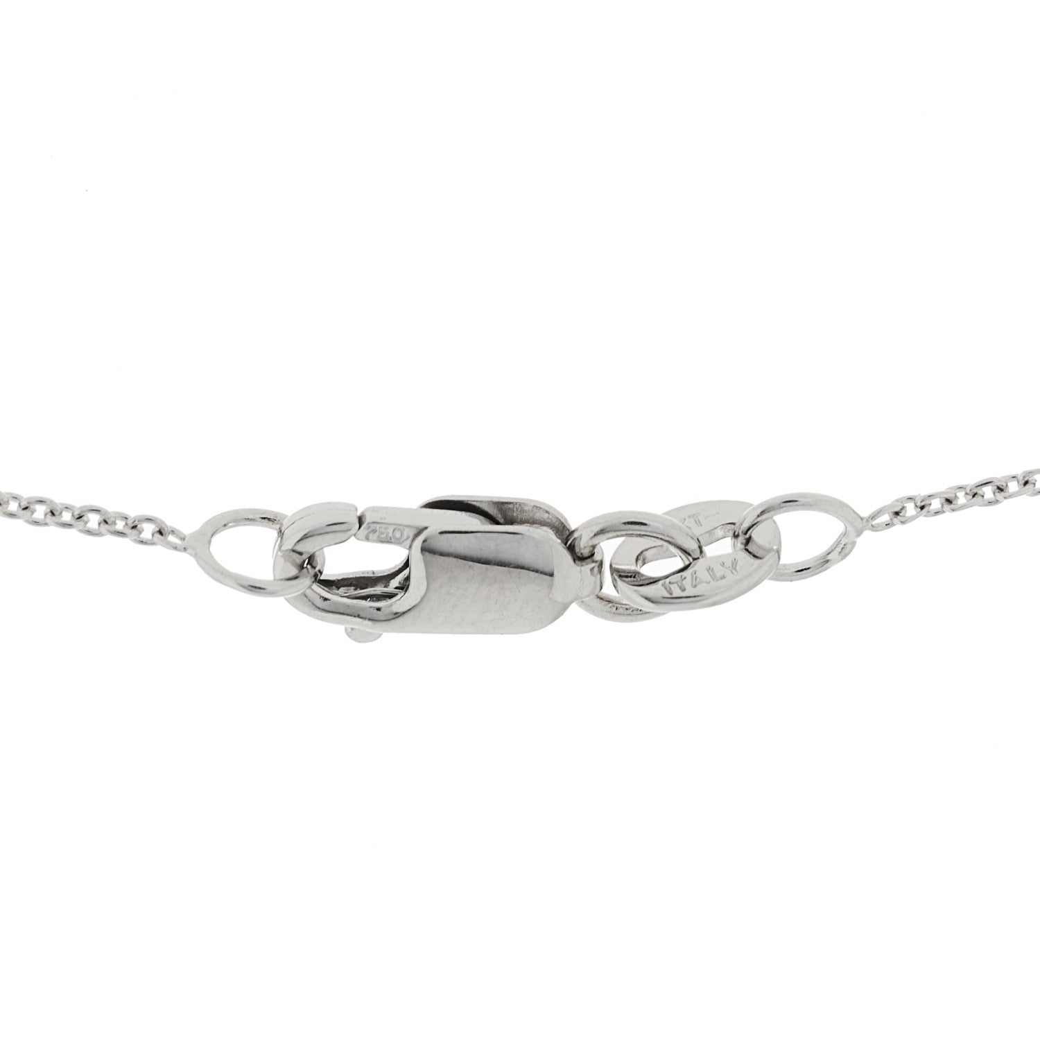 Roberto Coin 18K White Gold Diamond Love Letter H Pendant Necklace 4 of 8