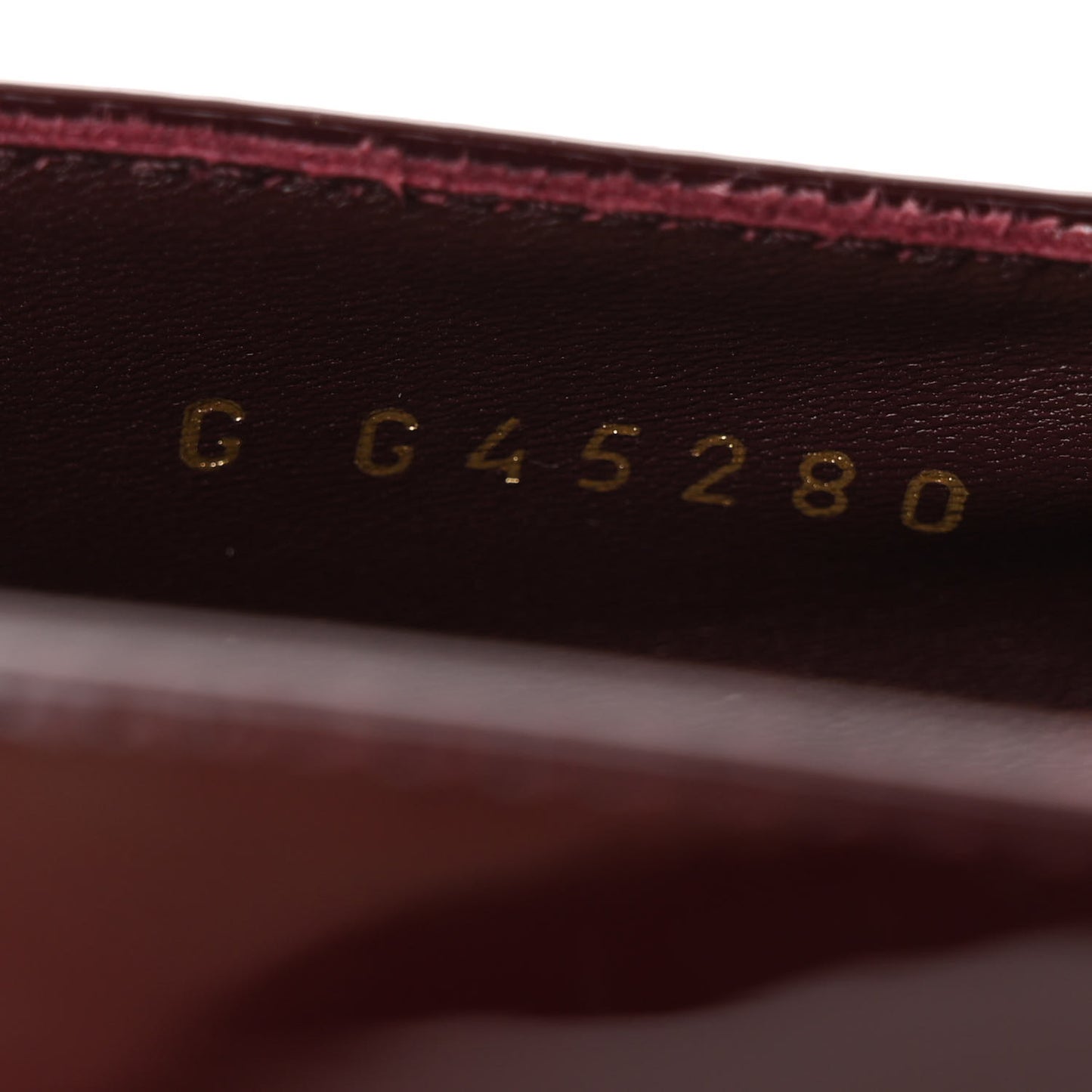 Patent Calfskin Mary Janes Flats 37 Burgundy