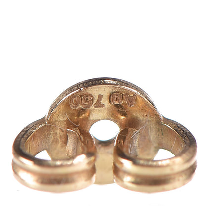 Gucci 18K Yellow Gold GG Tissue Stud Earrings 4 of 5