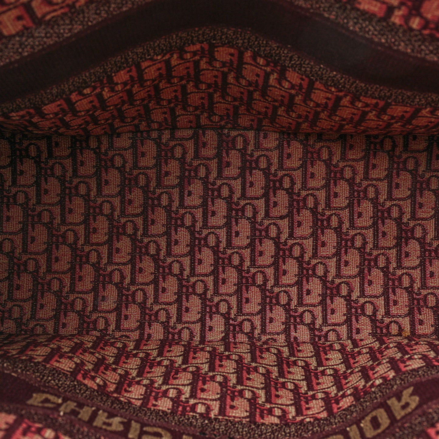 Oblique Large Book Tote Burgundy Multicolor