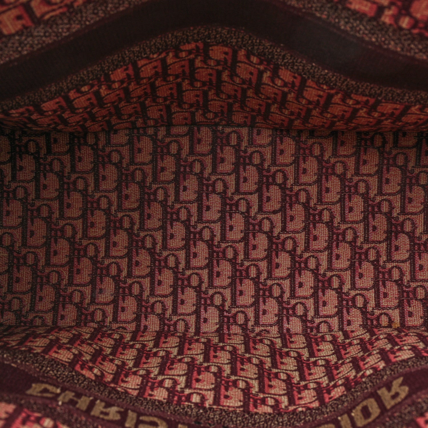 Christian Dior Oblique Large Book Tote Burgundy Multicolor 5 of 19