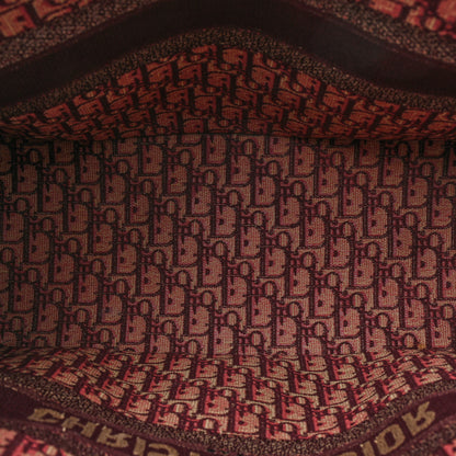 Christian Dior Oblique Large Book Tote Burgundy Multicolor 5 of 19