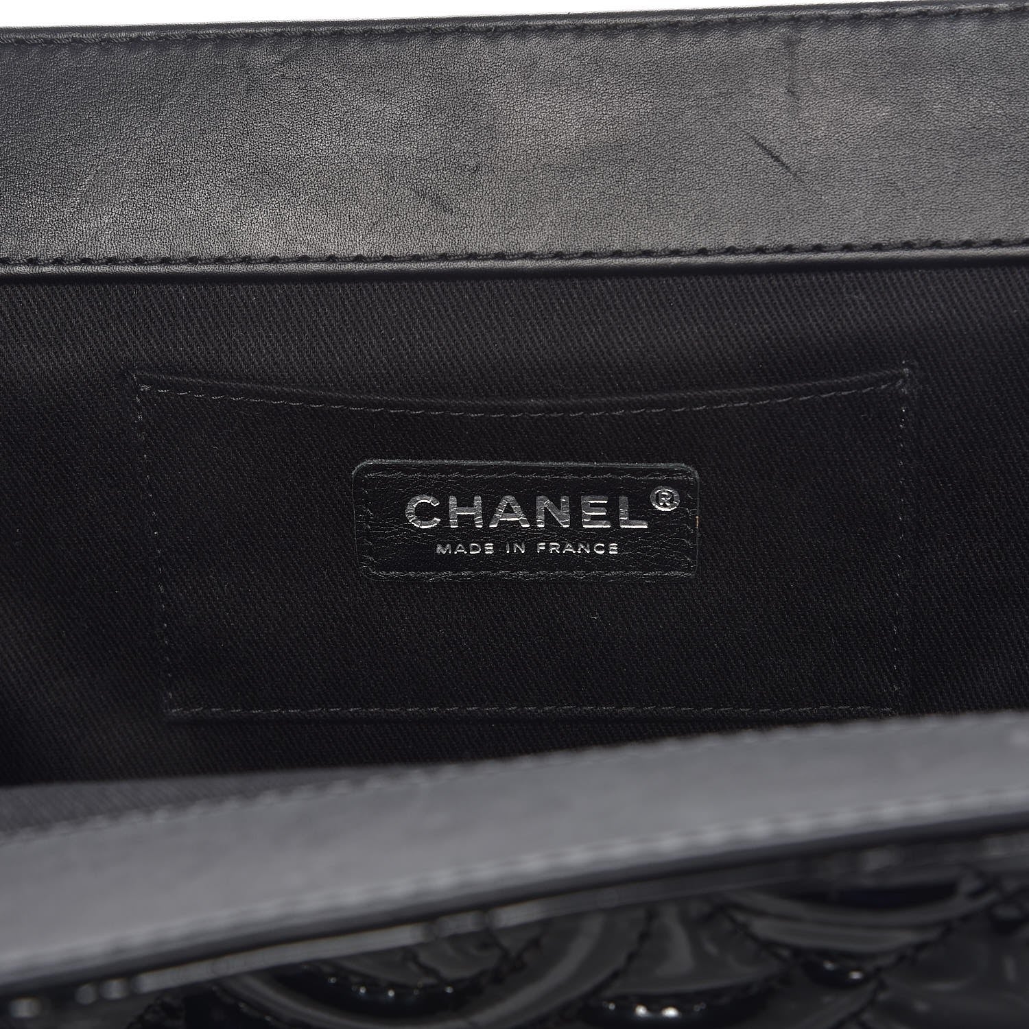 Chanel Patent CC Quilted Timeless Clutch Black 6 of 7