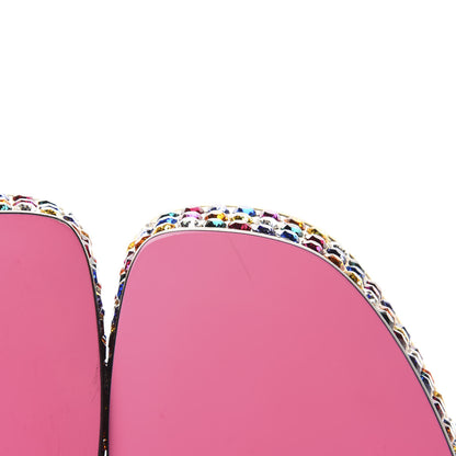 Gucci Kid Scamosciato Crystal Mira Platform Sandals 40 Multicolor 8 of 11