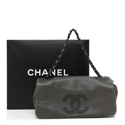 Chanel Lambskin Studded CC East West Flap Grey 13 of 13