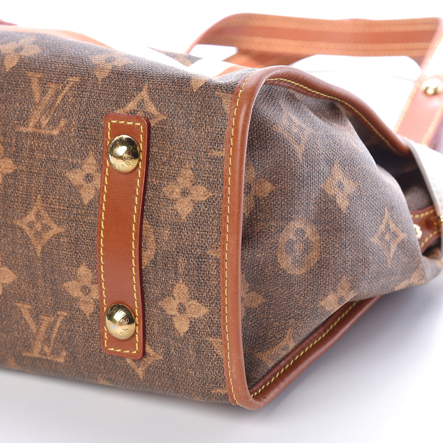 Monogram Rayures Tisse Sac PM