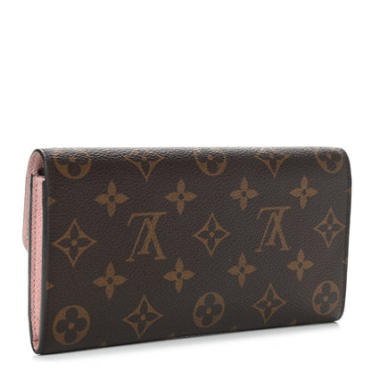 Louis Vuitton Monogram Emilie Wallet Rose Ballerine 3 of 9