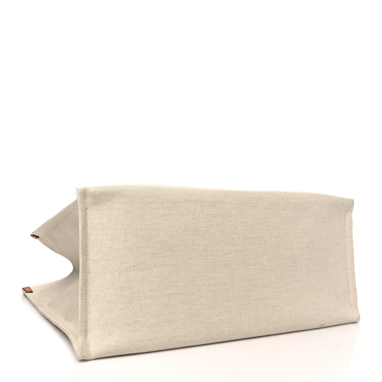 Gucci Canvas Calfskin Logo Maxi Tote Bag Beige Light Brown 5 of 11