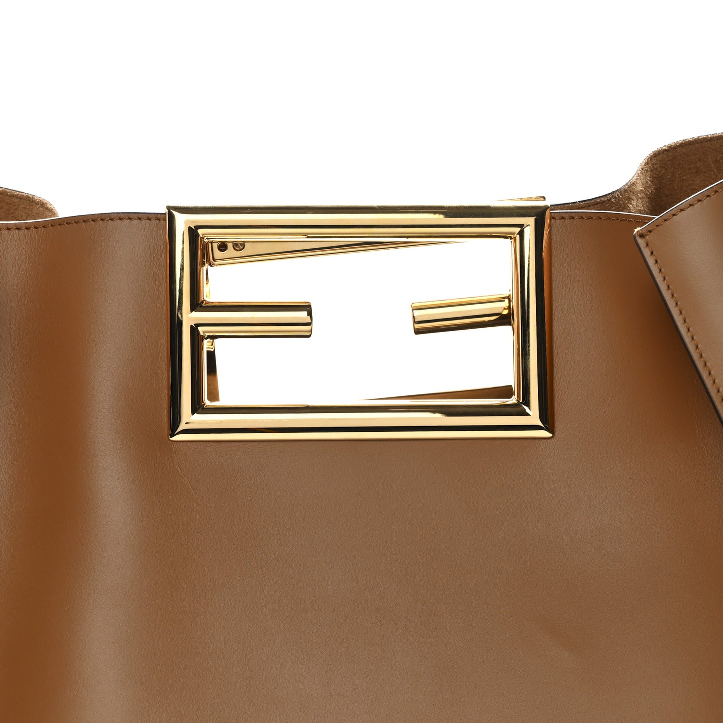 Vitello King Large Fendi Way Tote Caramello