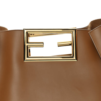 Fendi Vitello King Large Fendi Way Tote Caramello 8 of 10