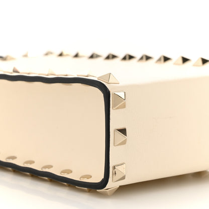 Valentino Garavani Calfskin Rockstud Phone Holder Ivory 8 of 11