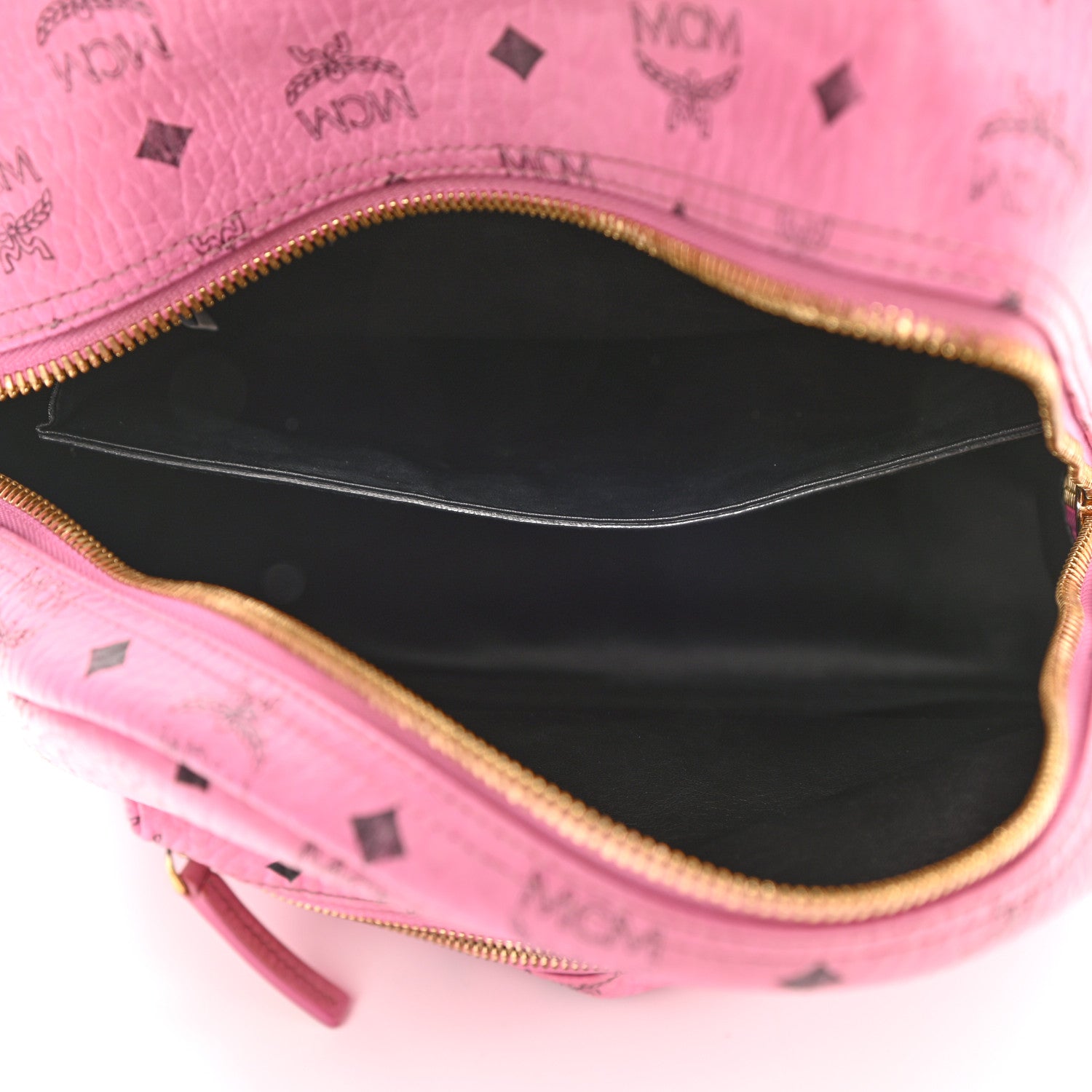 MCM Visetos Medium Side Studs Stark Backpack Pink 6 of 12