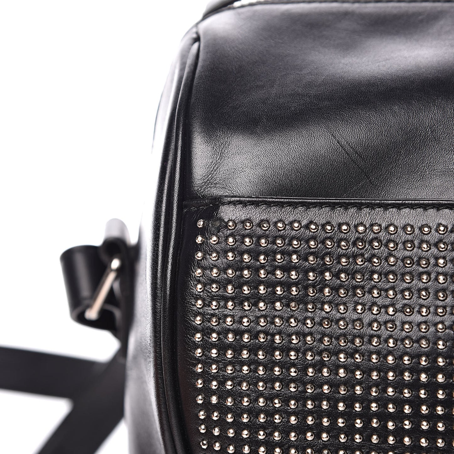 Calfskin Studded Classic Duffle 6 Black