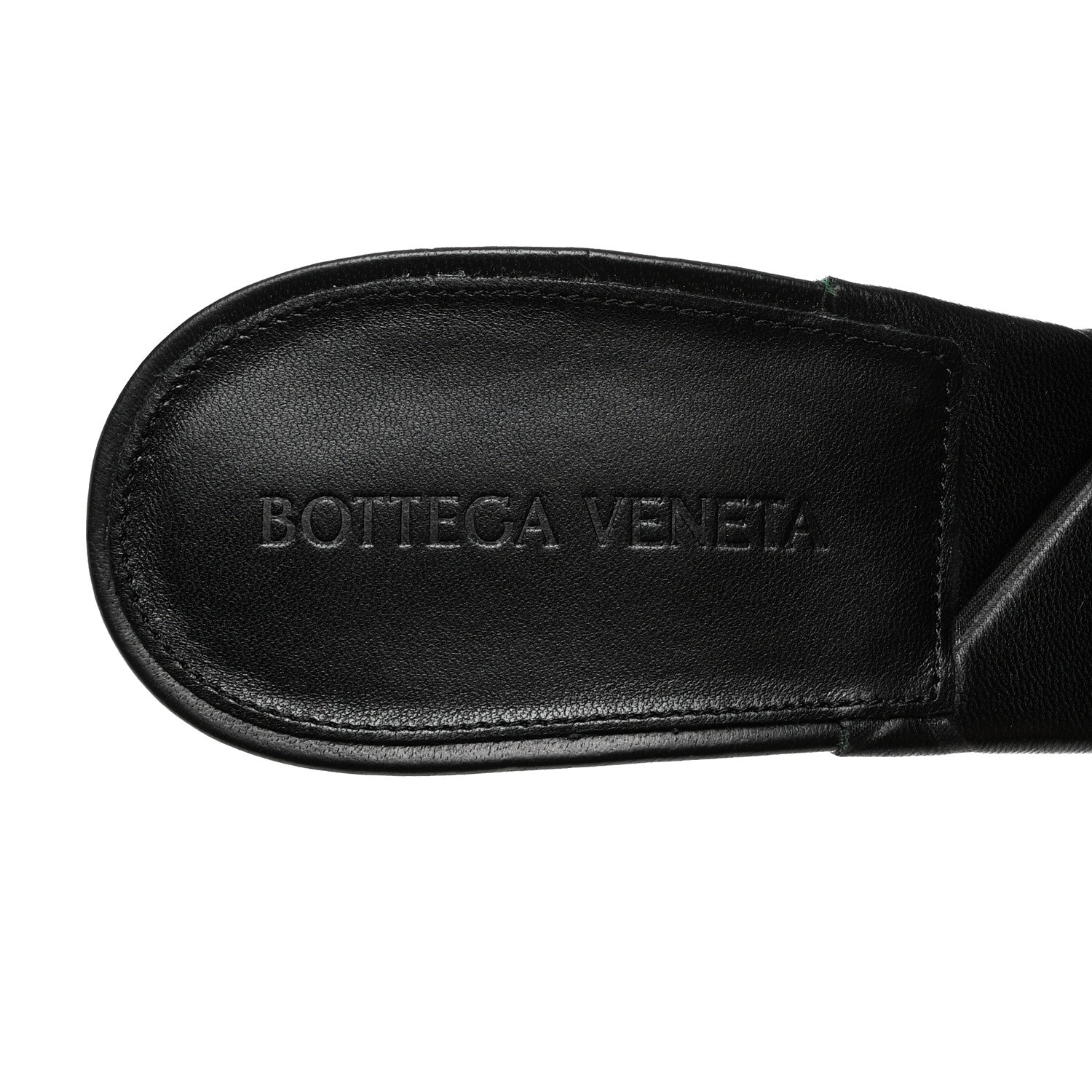 Bottega Veneta Nappa Quilted Rubber Lido Mule Sandals 38 Black 6 of 8