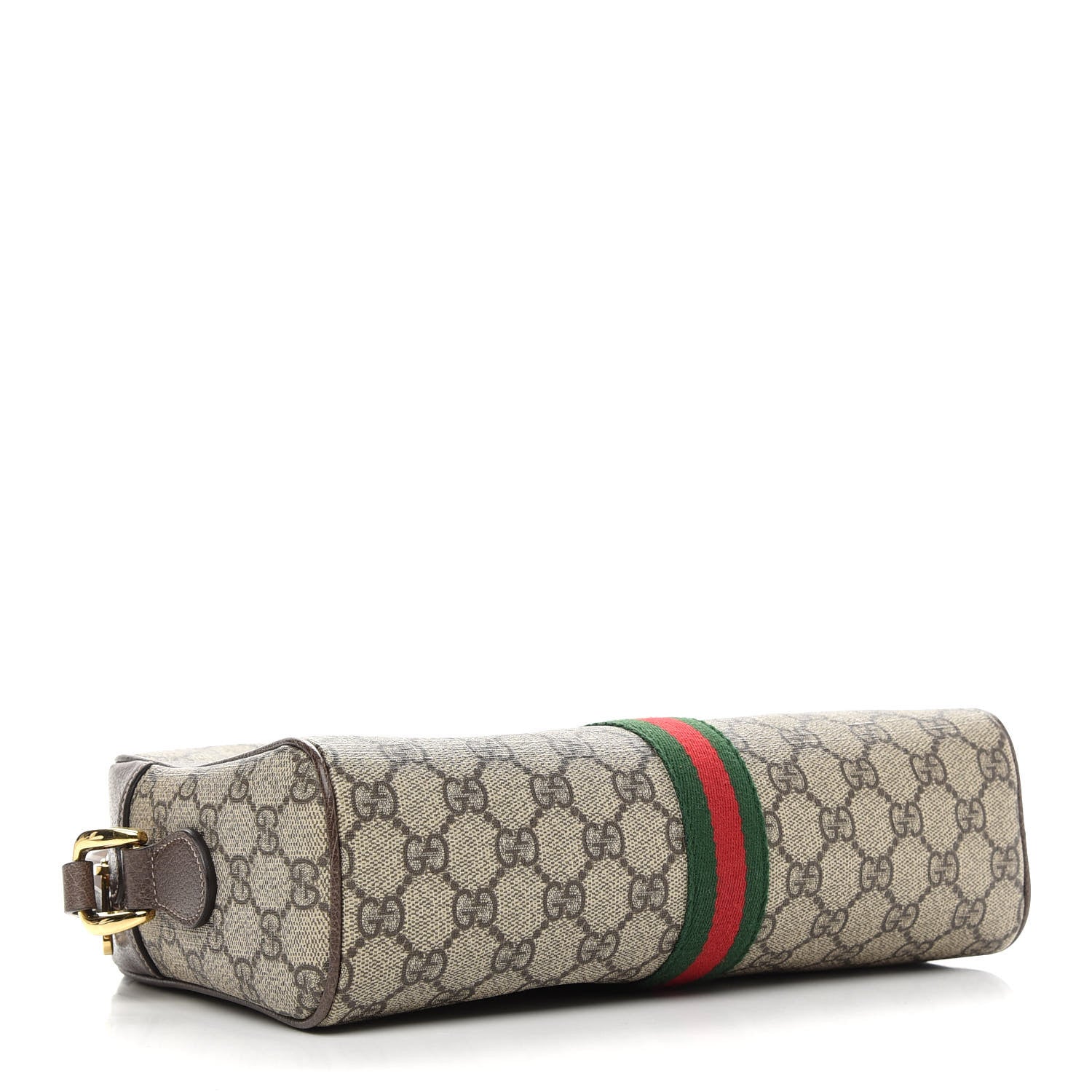 Gucci GG Supreme Monogram Web Small Ophidia Shoulder Bag Brown 4 of 10