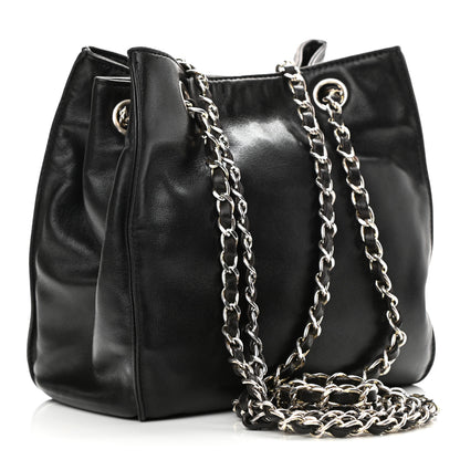 Chanel Lambskin CC Shoulder Bag Black 4 of 11