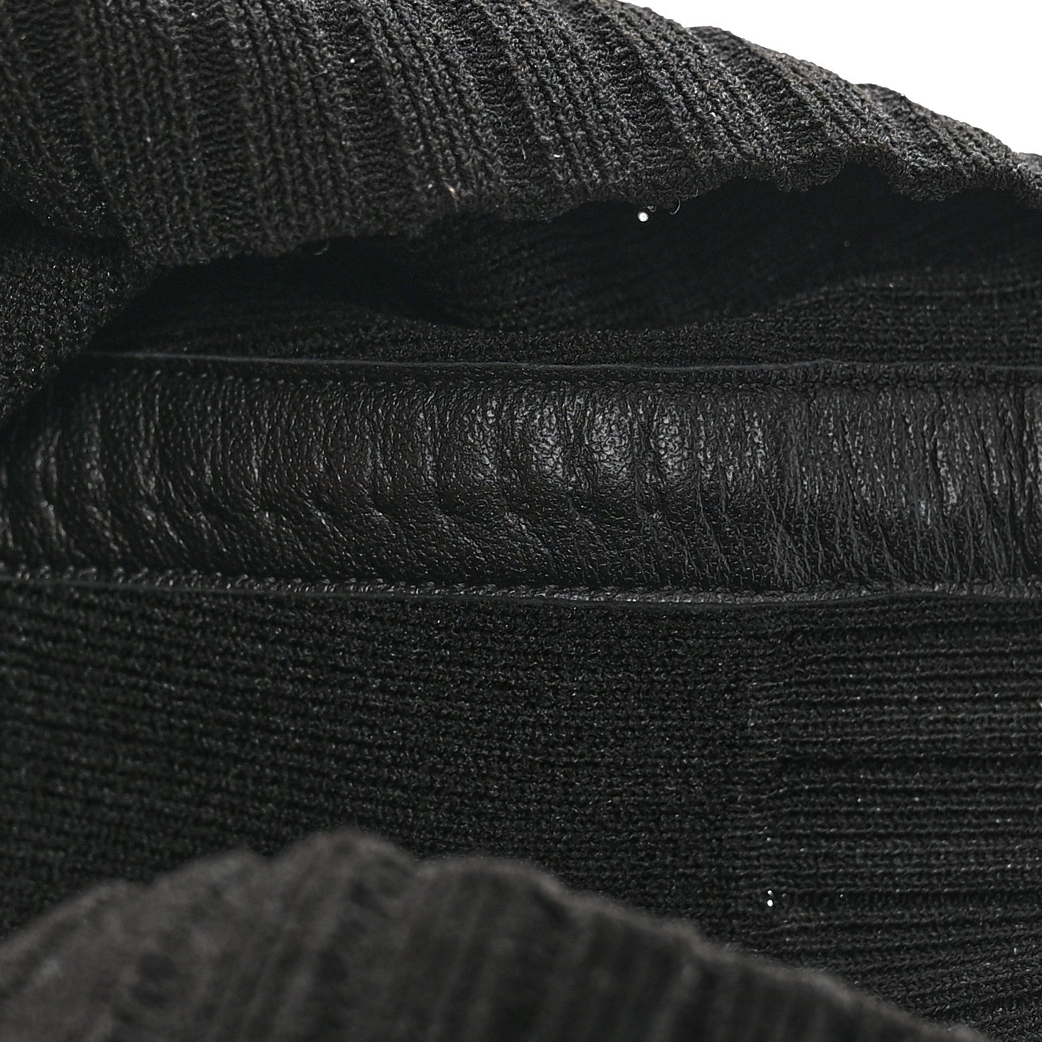 Hermes Knit Calfskin Fontaine 60 Boots 36 Black 7 of 7