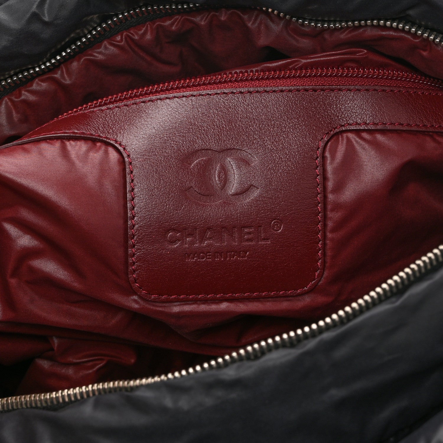 Chanel Nylon Coco Cocoon Zipped Tote Black 6 of 10